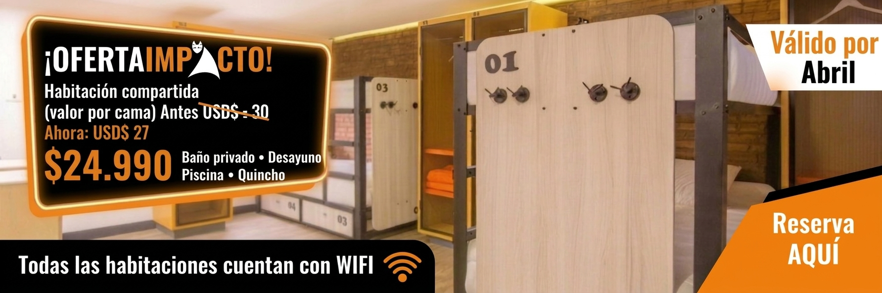 Black Cat Hostal - Fachada del hostal boutique en Barrio Brasil Santiago